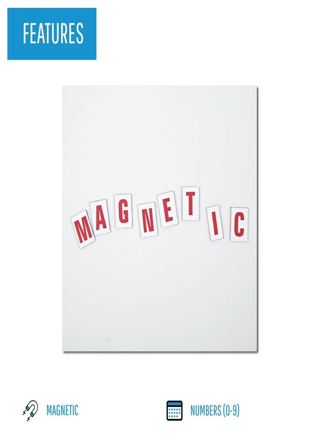 ماستر فيجون حروف مغناطيسية من ماستر فيجن، 1/2 بوصة × 3/4 بوصة، أحمر على أبيض، 120 قطعة - Image 3